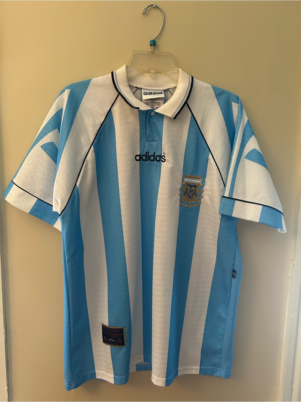 Vintage Adidas Argentina Home Jersey 1996-97 AFA Made in Argentina